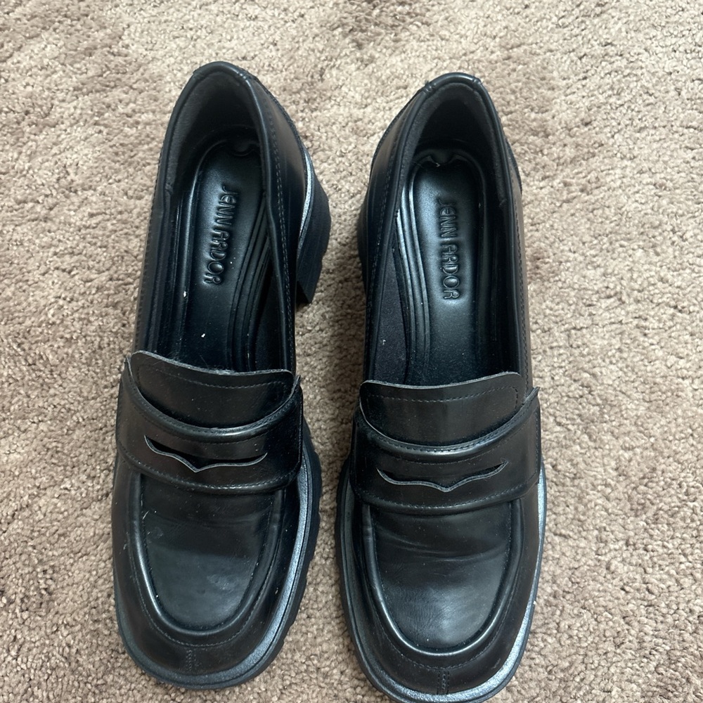 JENN ARDOR Chunky Block Heel Loafers - Picture 2 of 4